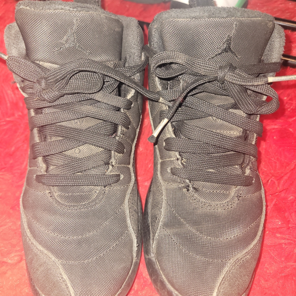 Jordan Black Kids High-Top Sneakers